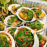 Chiếc bào ngư tươi sống nướng mỡ hành nó chất lượng gì đâu